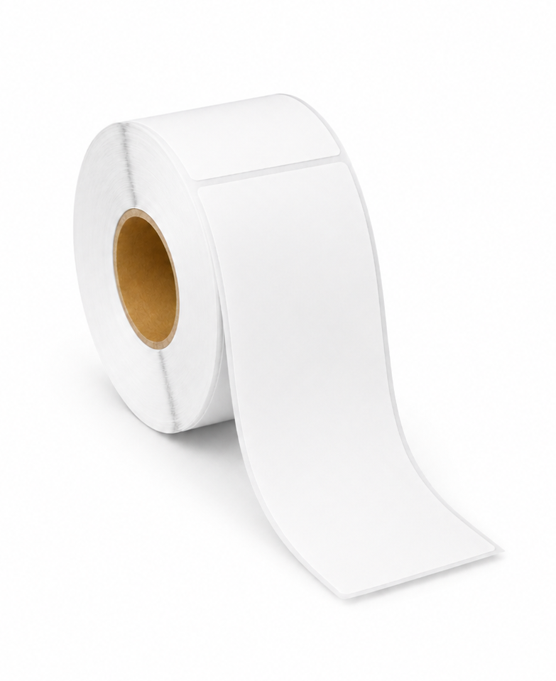 4" x 10" Thermal Transfer Labels | Perforated | 3" Core, 8" OD | 4 Rolls/Box