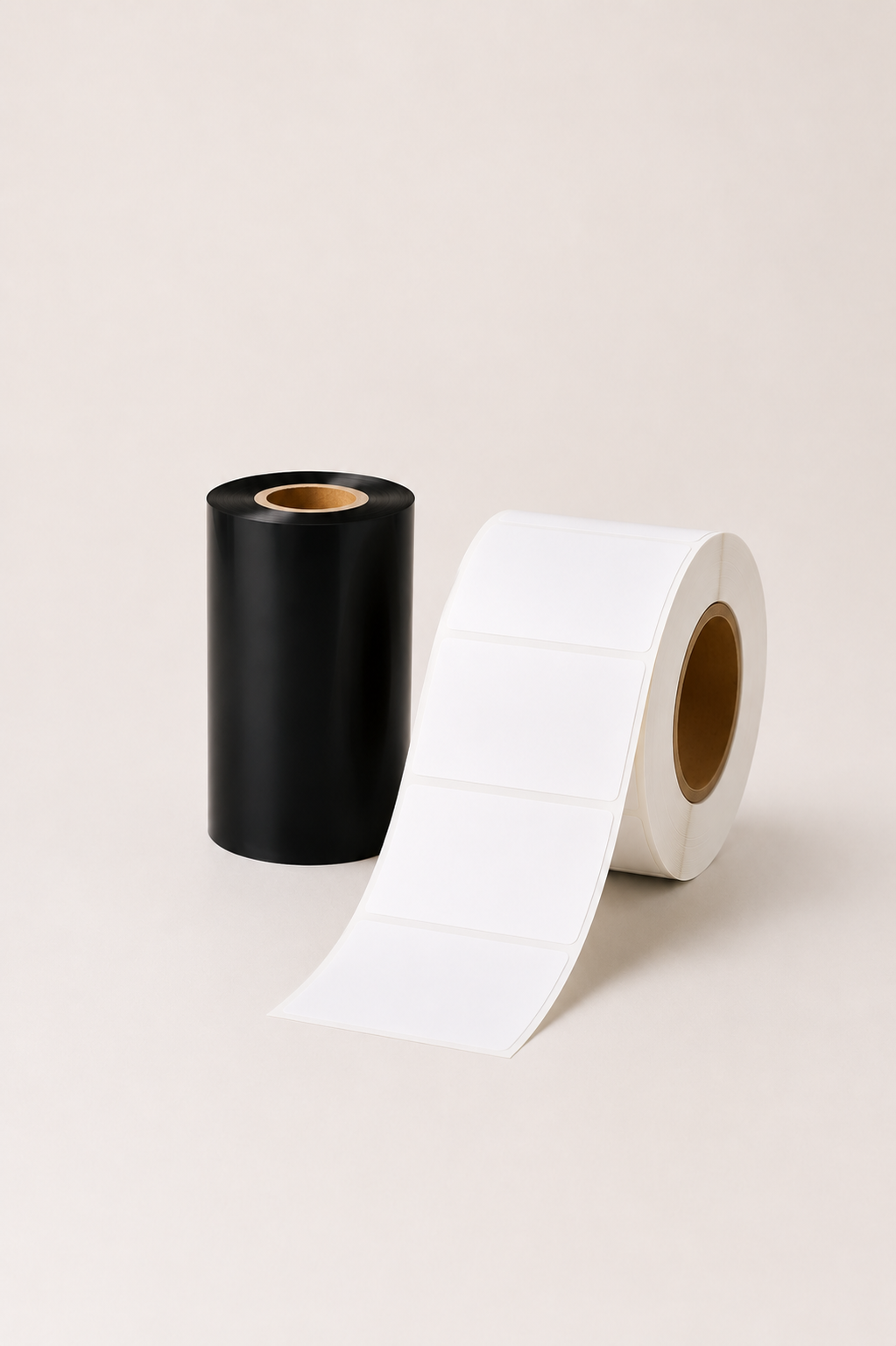 Thermal Transfer Label Roll with Ribbon