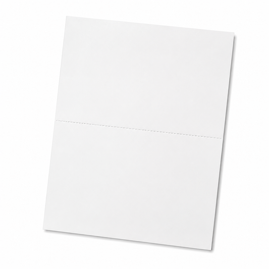 Blank white 8.5" x 5.5" laser sheet labels, 2 labels per sheet
