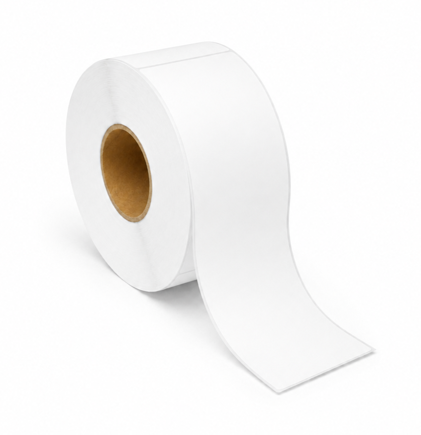 4" x 13" Thermal Transfer Labels | 3" Core, 8" OD | 4 Rolls/Box