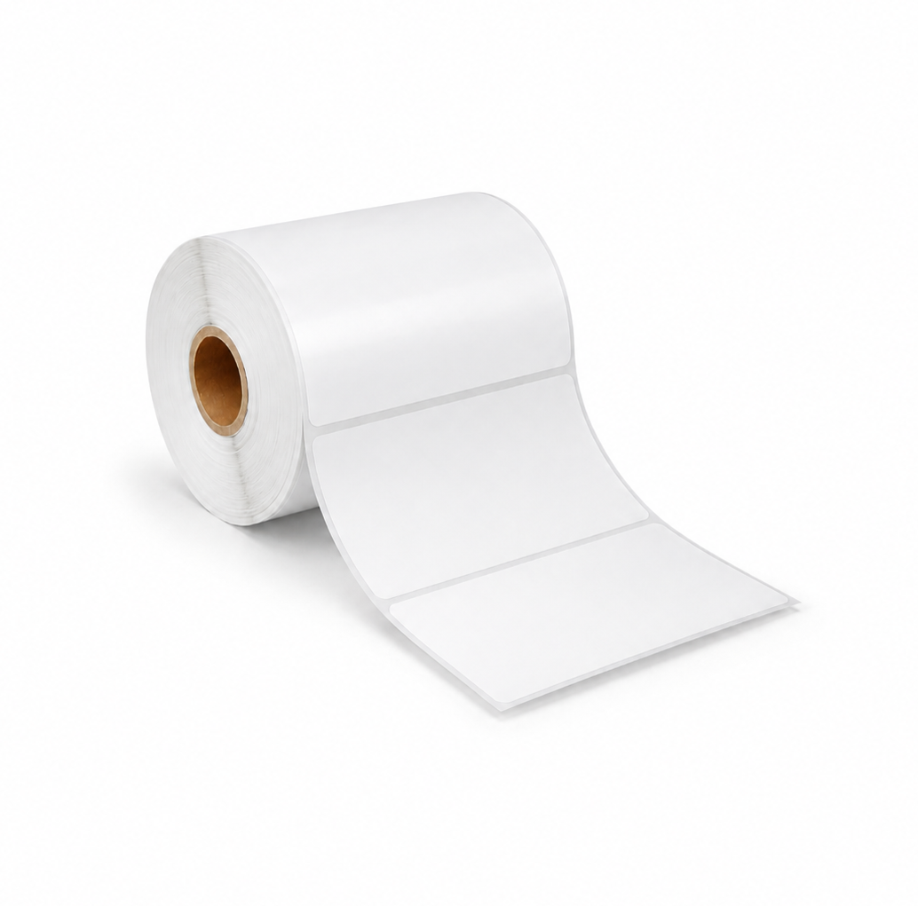 4" x 2" Direct Thermal Labels | 1" Core, 4" OD | 4 Rolls/Box