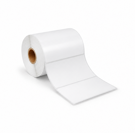 4" x 2" Direct Thermal Labels | 1" Core, 4" OD | 4 Rolls/Box